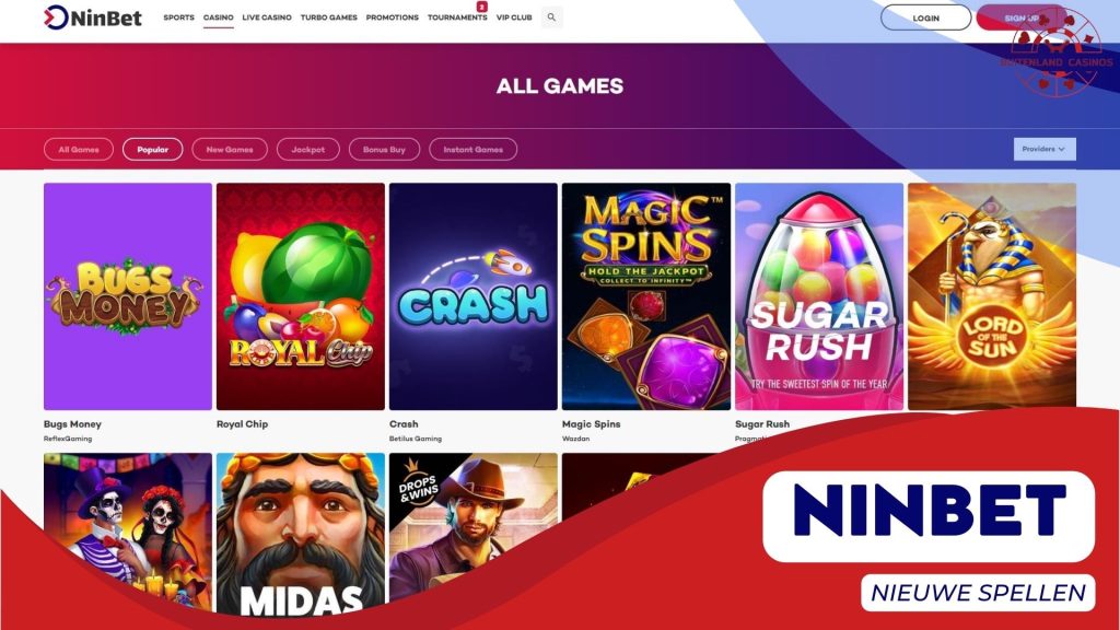 Nieuwe spellen Ninbet