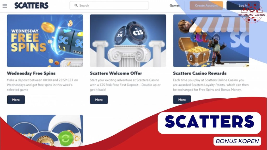 Bonus kopen Scatters Casino